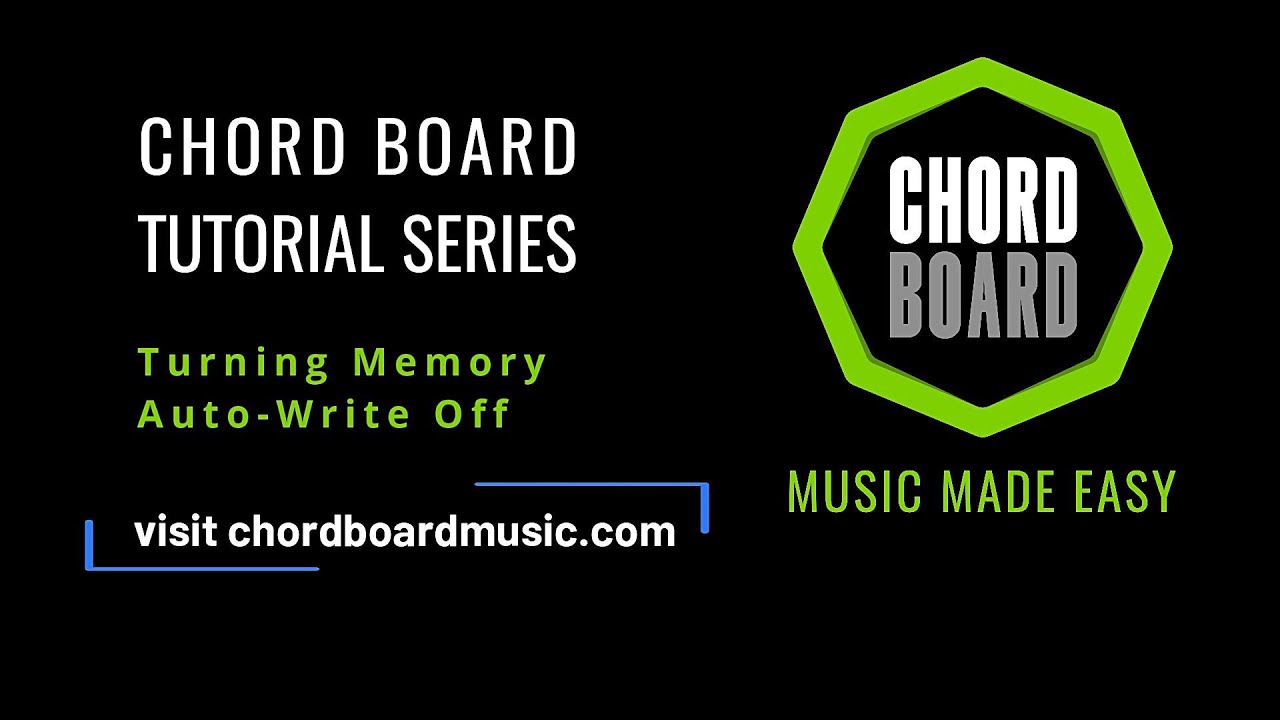 Turning Memory Auto Write Off